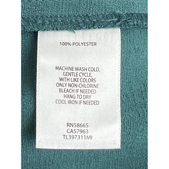 Leith Shift Dress Size S Teal Blue Boxy Pockets‎ V-Neck Woven Pleat Detail NWT - Picture 7 of 11